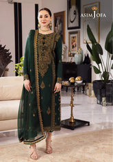 Asim Jofa Green Formal New Chiffon